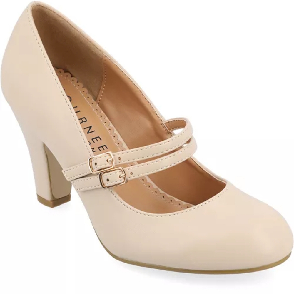 Journee Collection Women's Windy Double Strap Mary Jane Pumps